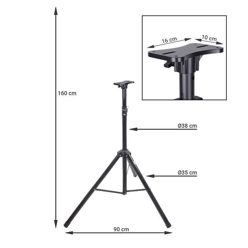 Soporte de altavoz Wind-Up 130-210 cm (70 kg)