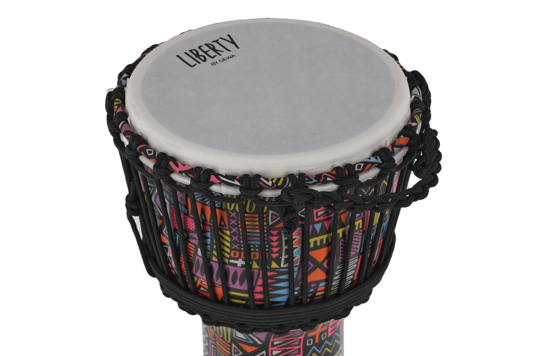 GEWA Djembé Liberty Series afinado con cuerda - 8" Abstract