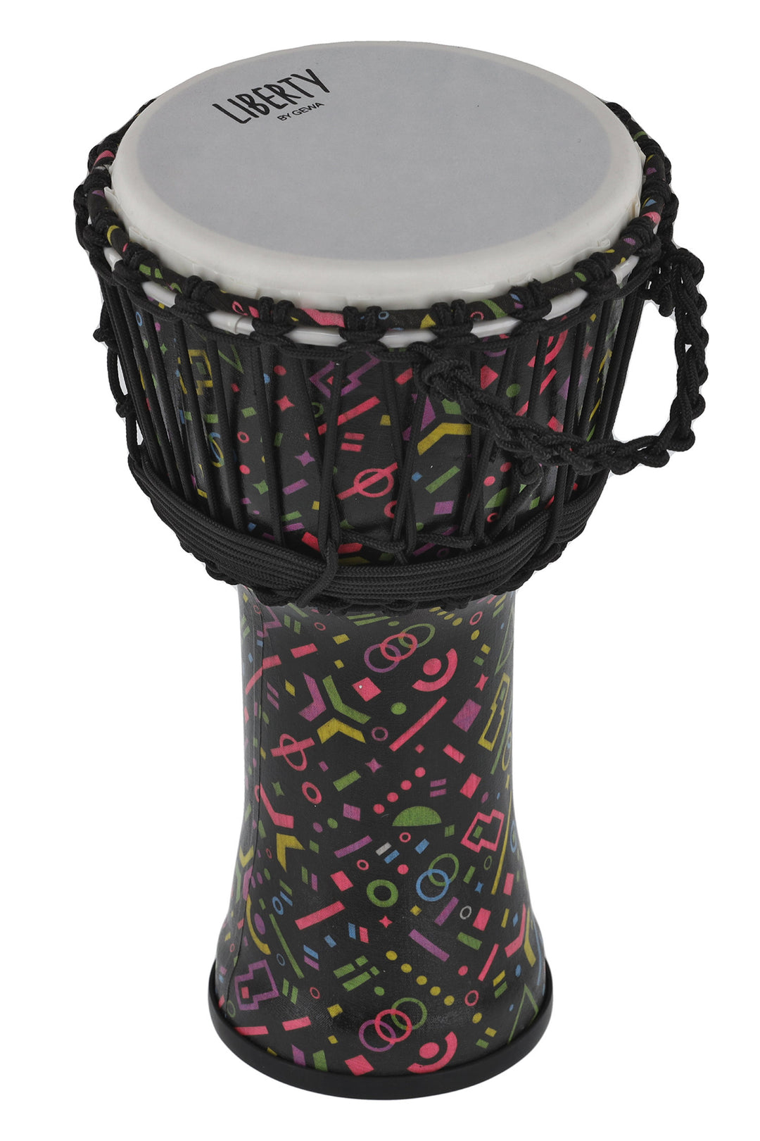 GEWA Djembé Liberty Series afinado con cuerdas - 8" Crazy Neon