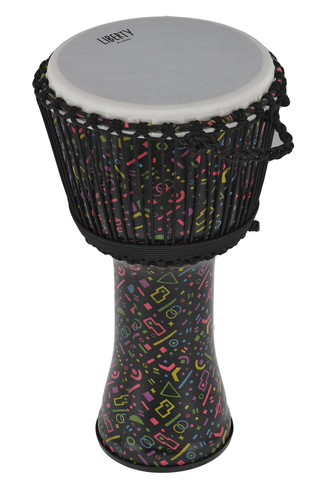 Djembe GEWA Liberty Series afinado con cuerda - 12" Crazy Neon