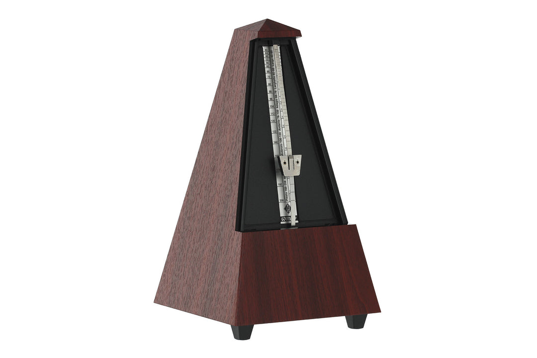 Wittner Metrónomo con forma de pirámide - Veta de caoba 845111