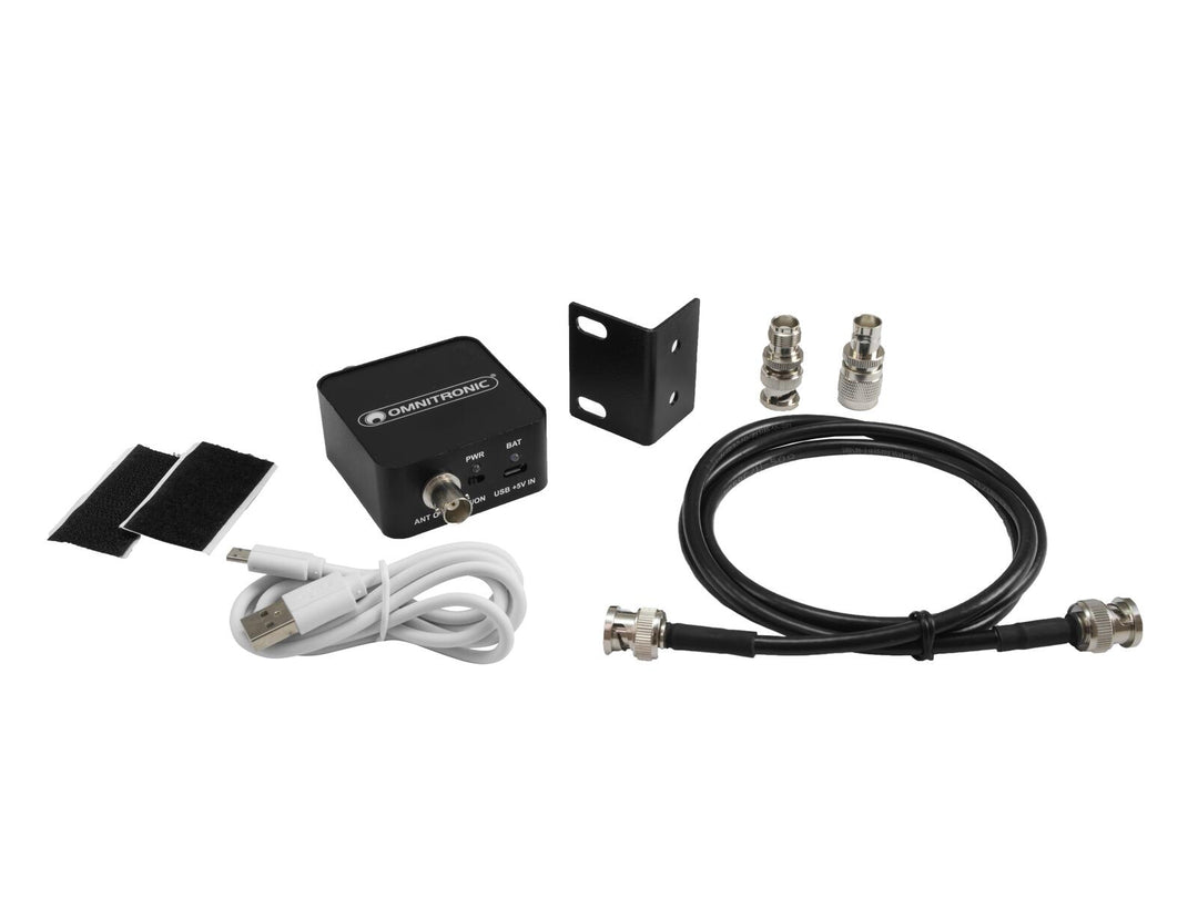OMNITRONIC AAB-10 Amplificador de antena activo, alimentado por batería