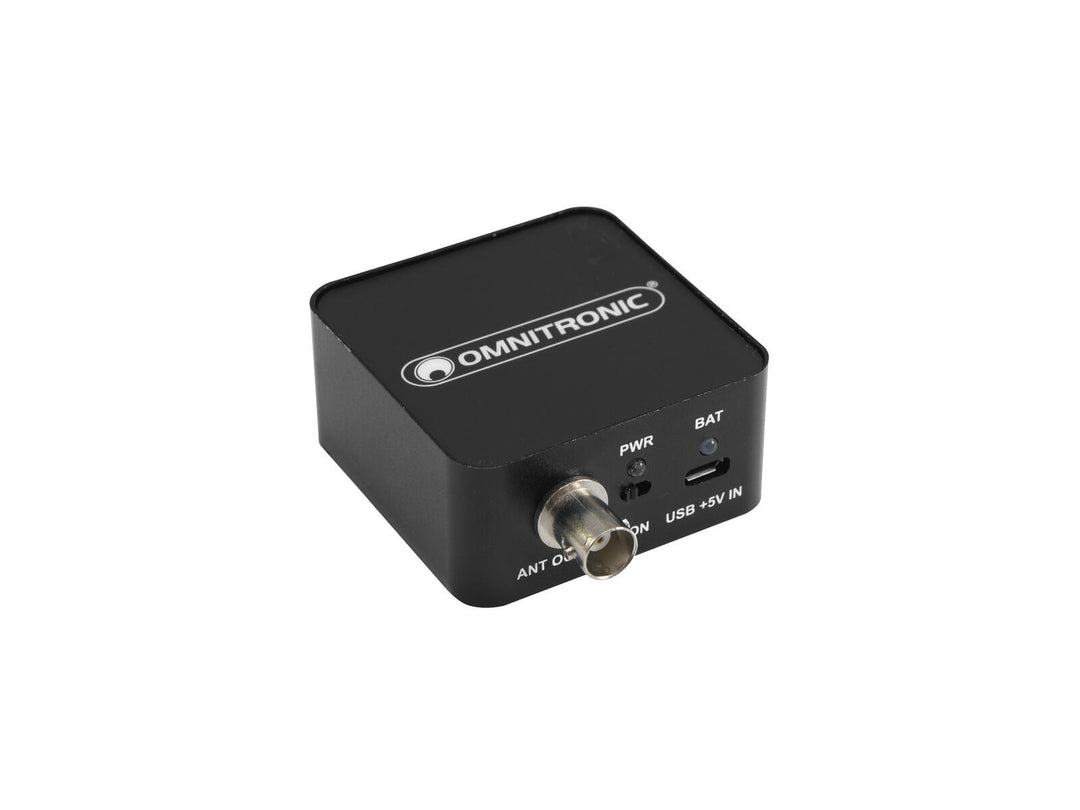OMNITRONIC AAB-10 Amplificador de antena activo, alimentado por batería