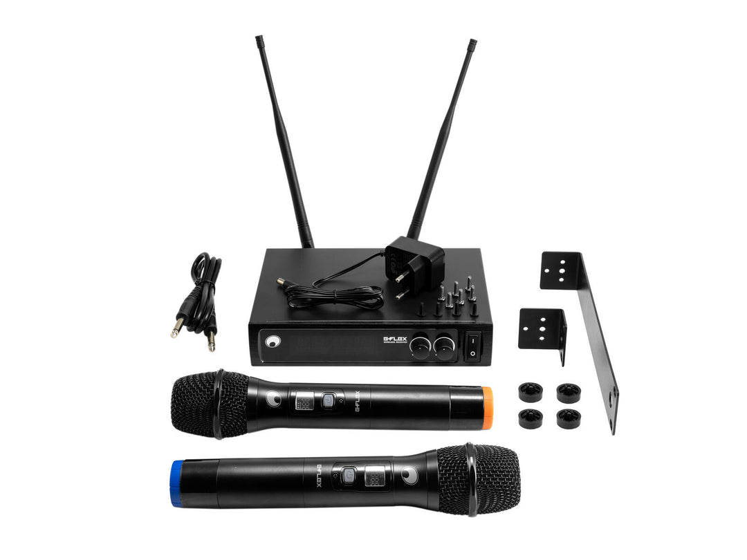 OMNITRONIC UHF E-FLEX 2, Sistema de micrófono inalámbrico 823-832/863-865 MHz