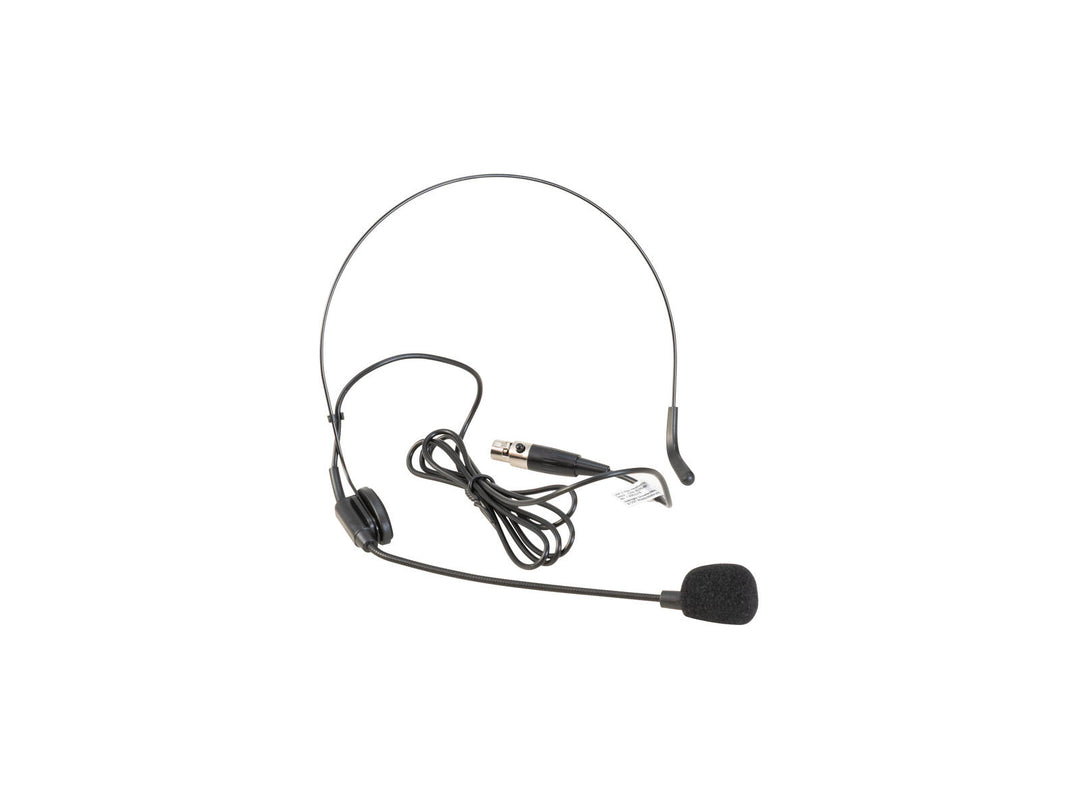 OMNITRONIC Micrófono de diadema UHF E-FLEX negro