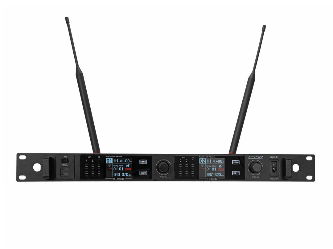 PSSO PXS TWO receptor True Diversity de 2 canales 640-690 MHz