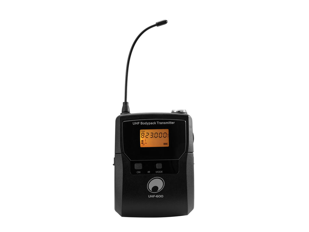 OMNITRONIC UHF-600 Petaca 823-832/863-865 MHz