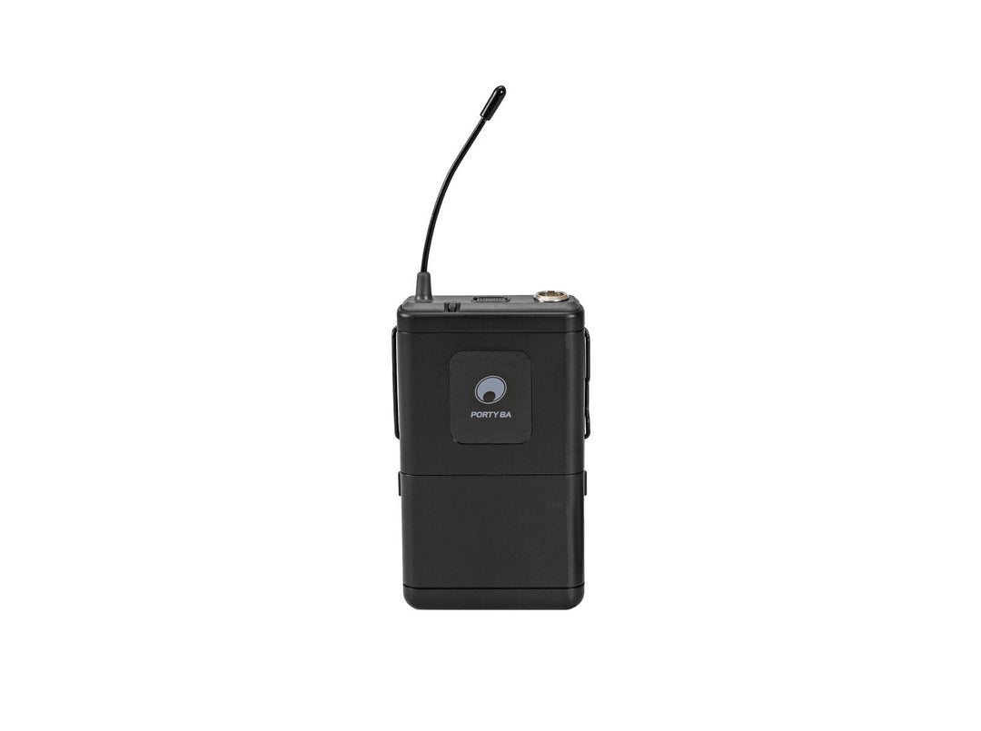 OMNITRONIC PORTY-8A Bodypack + micrófono Lavalier 863.1 MHz