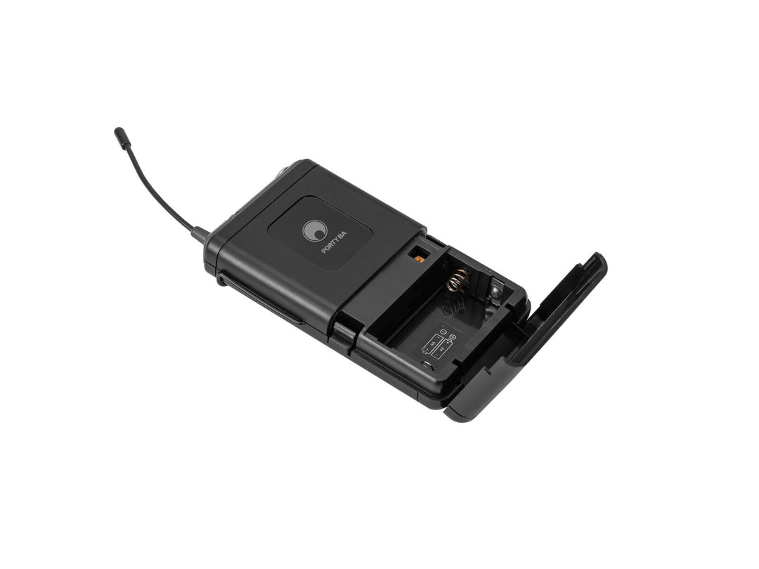 OMNITRONIC PORTY-8A Bodypack + micrófono Lavalier 863.1 MHz