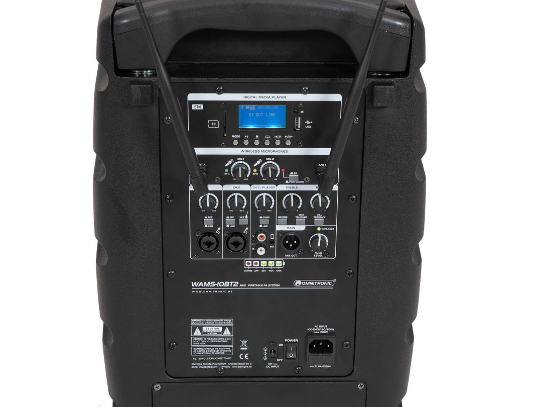 Sistema PA inalámbrico OMNITRONIC WAMS-10BT2 MK2