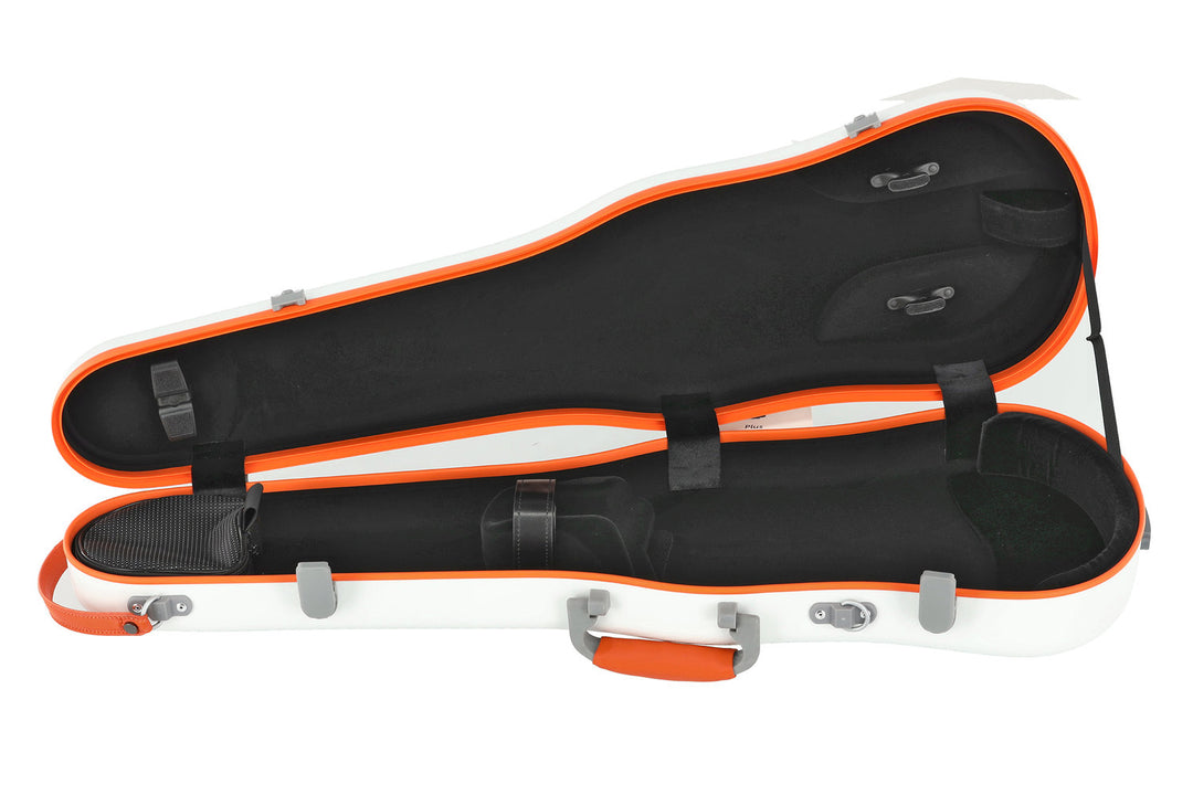 PURE GEWA Estuches de violines con forma Polycarbonate FUN - 4/4 - 1/2 (White / Blacj)