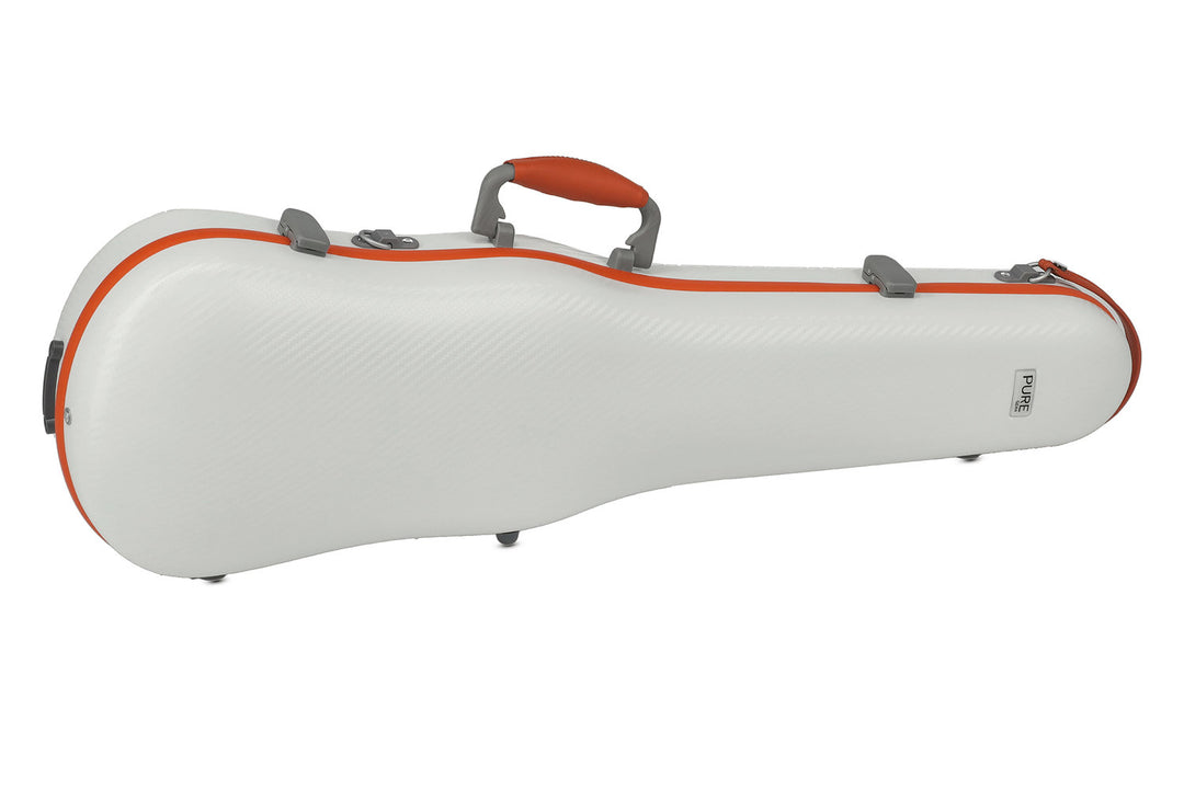 PURE GEWA Estuches de violines con forma Polycarbonate FUN - 4/4 - 1/2 (White / Blacj)