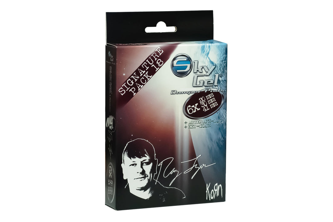SKY Music almohadillas amortiguadoras Signature Edition Ray Luzier - Wine Red (SG18RLWR)