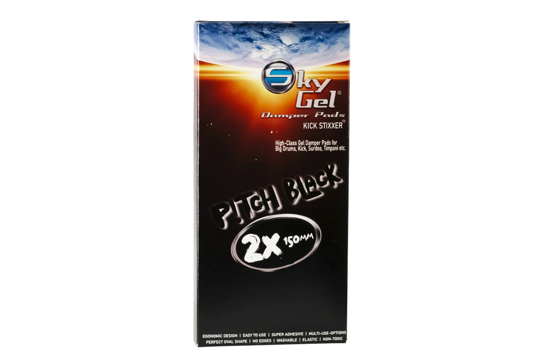 SKY Music Almohadillas amortiguadoras SkyGel Kick StiXXer - Pitch Black (SGKIPD)