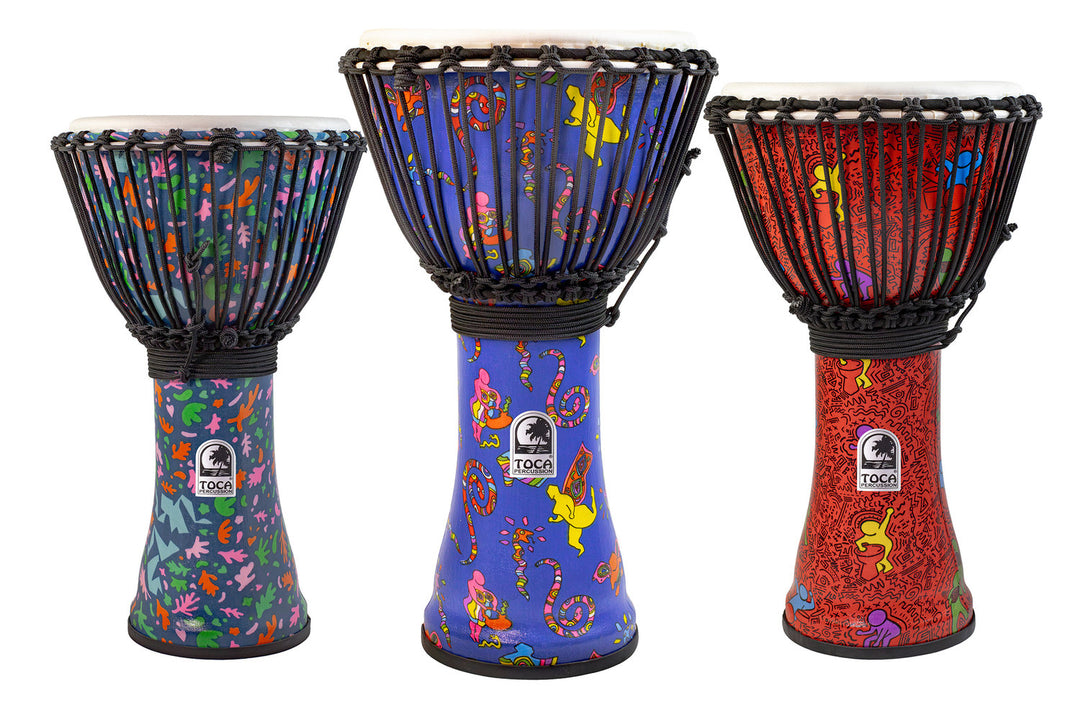 Toca Djembe Freestyle Colorsound Sarong Djembe - Set - 4 artículos (TFCDJ-7SPK)