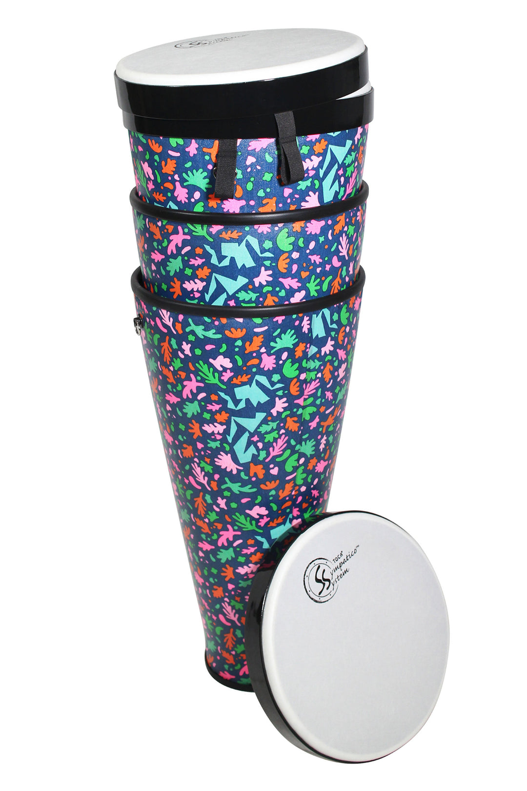 Toca Hand drum Sympatico Nesting Ashiko - TSSNA-3PCAD-FP (Set de 3 piezas)