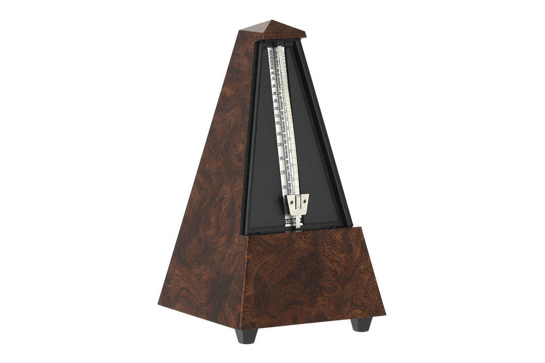 Wittner Metrónomo con forma de pirámide - madera de raíz 855001