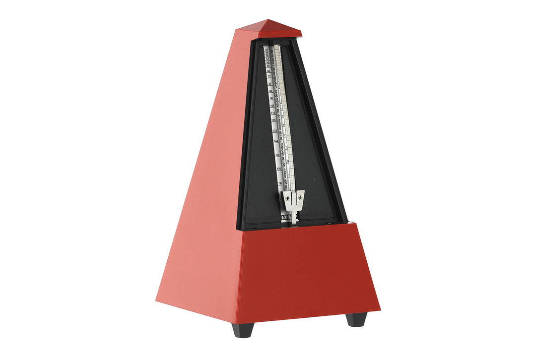 Wittner Metrónomo con forma de pirámide - Rojo oscuro mate 855201