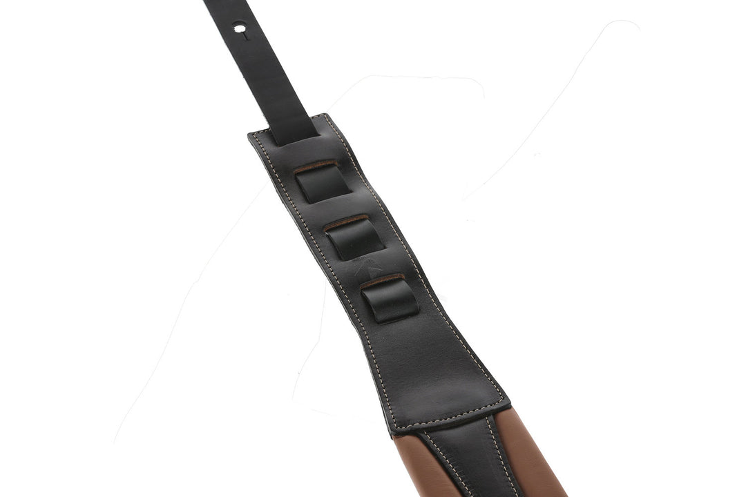 GEWA Correas para guitarras Prestige 85 acolchadas con cierres de seguridad - marrón/negro