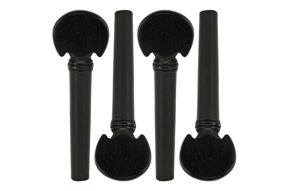 Clavijas barrocas GEWA de ébano, violines 4/4, eje Ø 9 mm, 4 uds.
