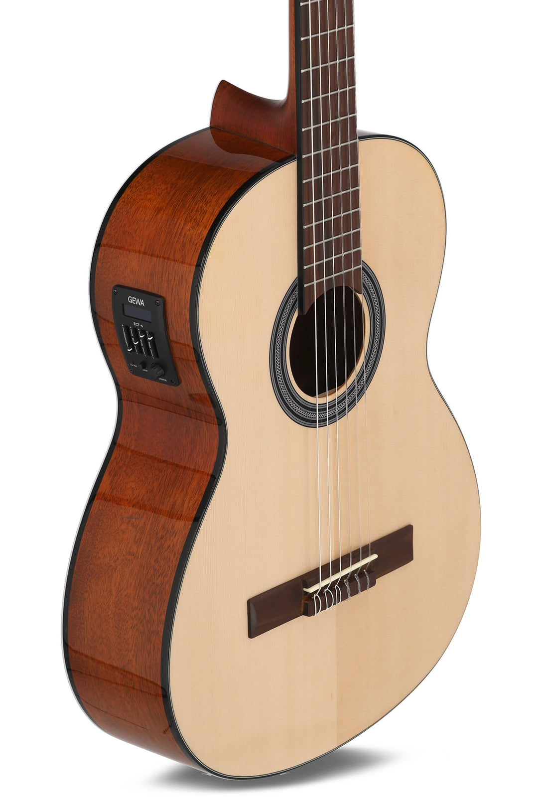 GEWA Guitarra eléctrica acústica clásica Student - Guitarra eléctrica acústica natural