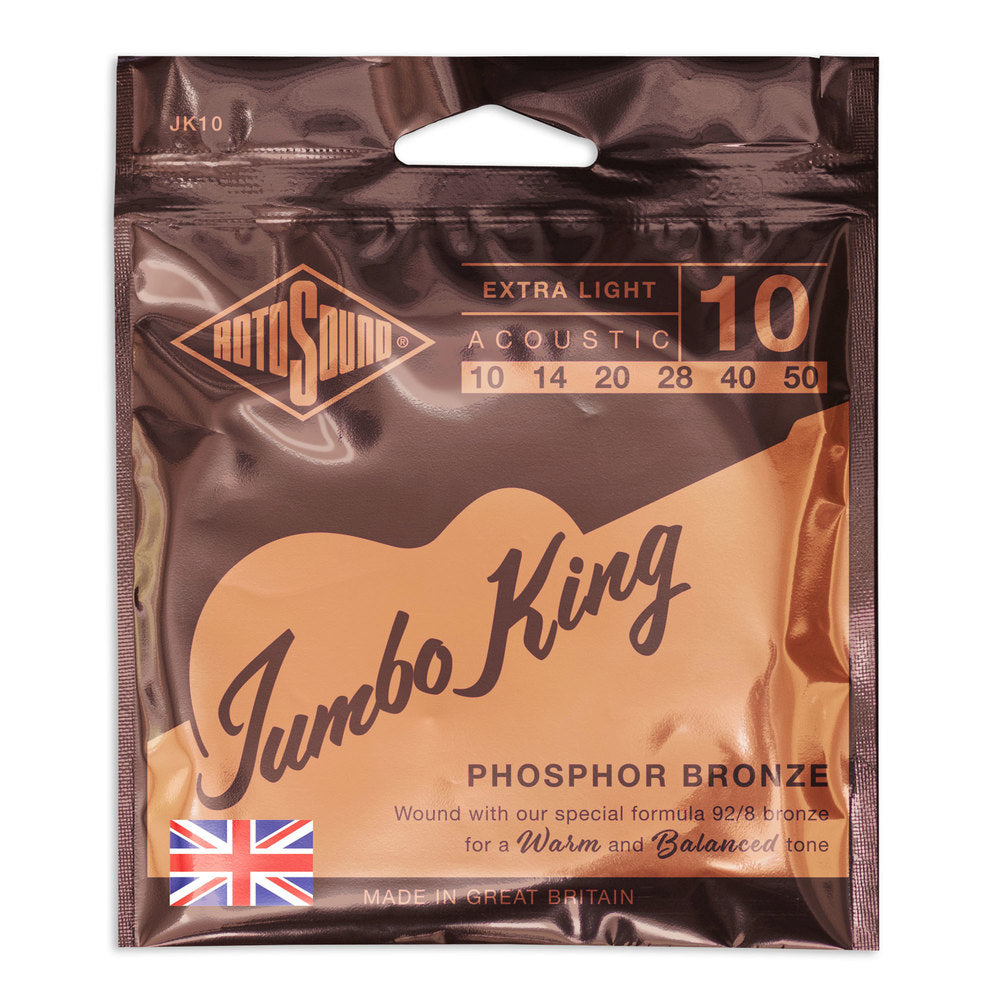 Cuerdas de guitarra western Rotosound Jumbo King JK10 10-50