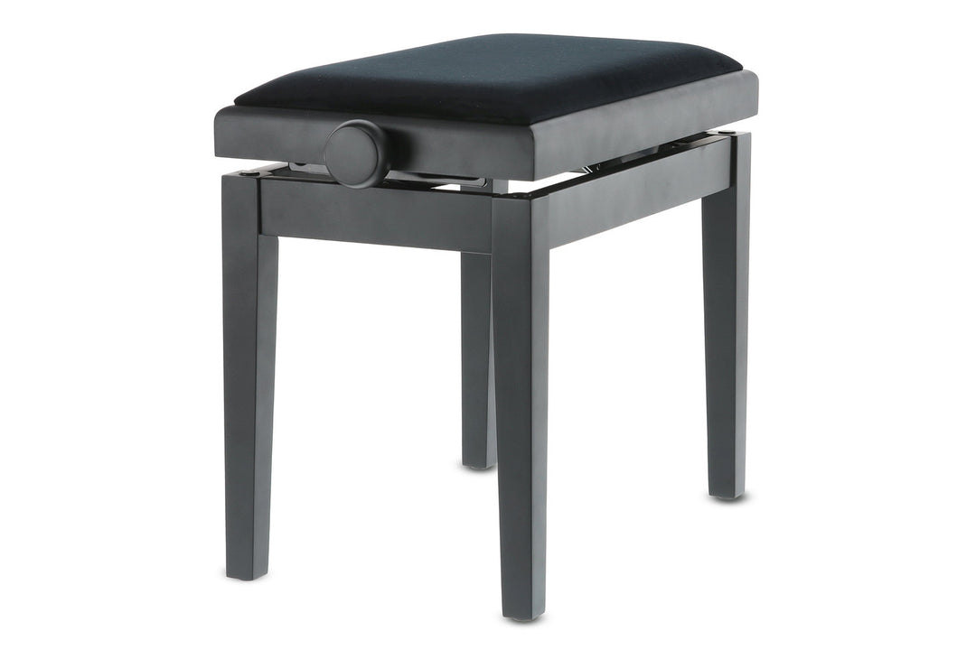 GEWA Banco de piano Deluxe - Black mate (asiento Black)