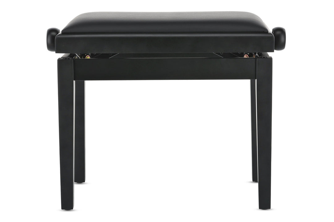 GEWA Banco de piano Deluxe Vinyl - Black mate (asiento negro)