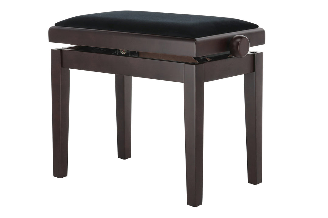 Banqueta de piano GEWA Deluxe - Palo de rosa mate (asiento negro)