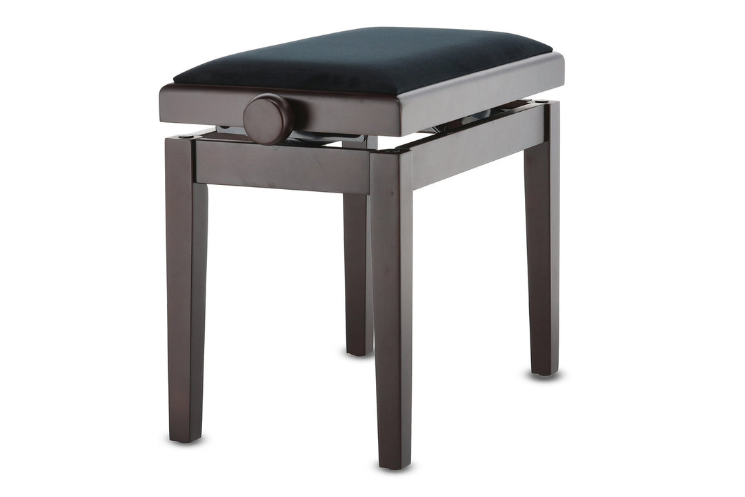 Banqueta de piano GEWA Deluxe - Palo de rosa mate (asiento negro)
