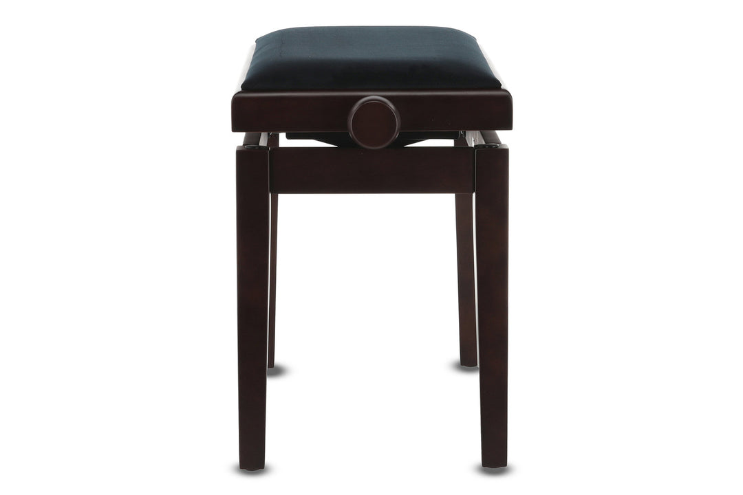 Banqueta de piano GEWA Deluxe - Palo de rosa mate (asiento negro)