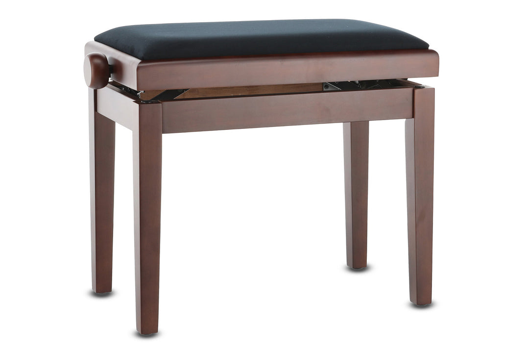 GEWA Piano bench Deluxe - Walnut dark matt (Seat black)