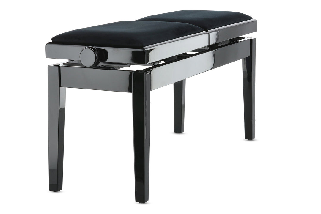 GEWA Banco de piano Deluxe Double - Black alto brillo