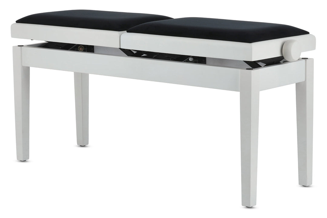 GEWA Banqueta de piano Deluxe Double - White mate