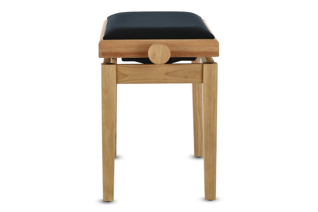 GEWA banco de piano Deluxe - roble mate (asiento negro)