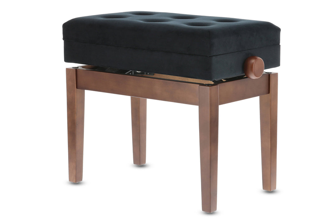 GEWA Banco de piano Deluxe con compartimento - Walnut matt