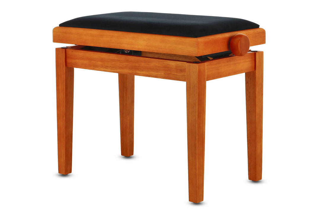 GEWA banco de piano Deluxe - arce mate (asiento negro)