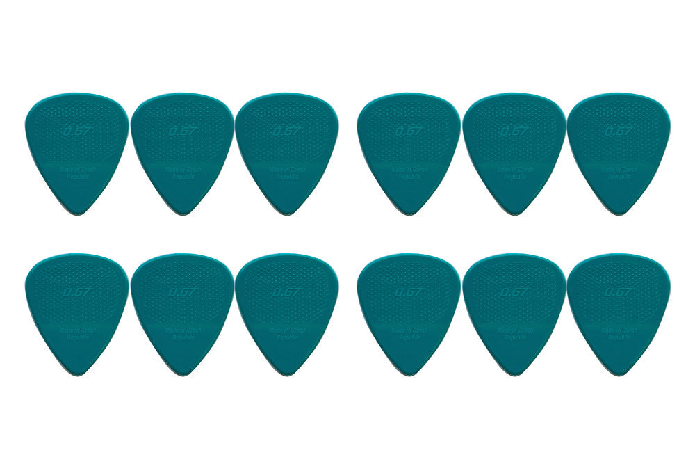D-Grip Janicek Standard 351 púas, 0,67 mm, turquesa, 12 uds.