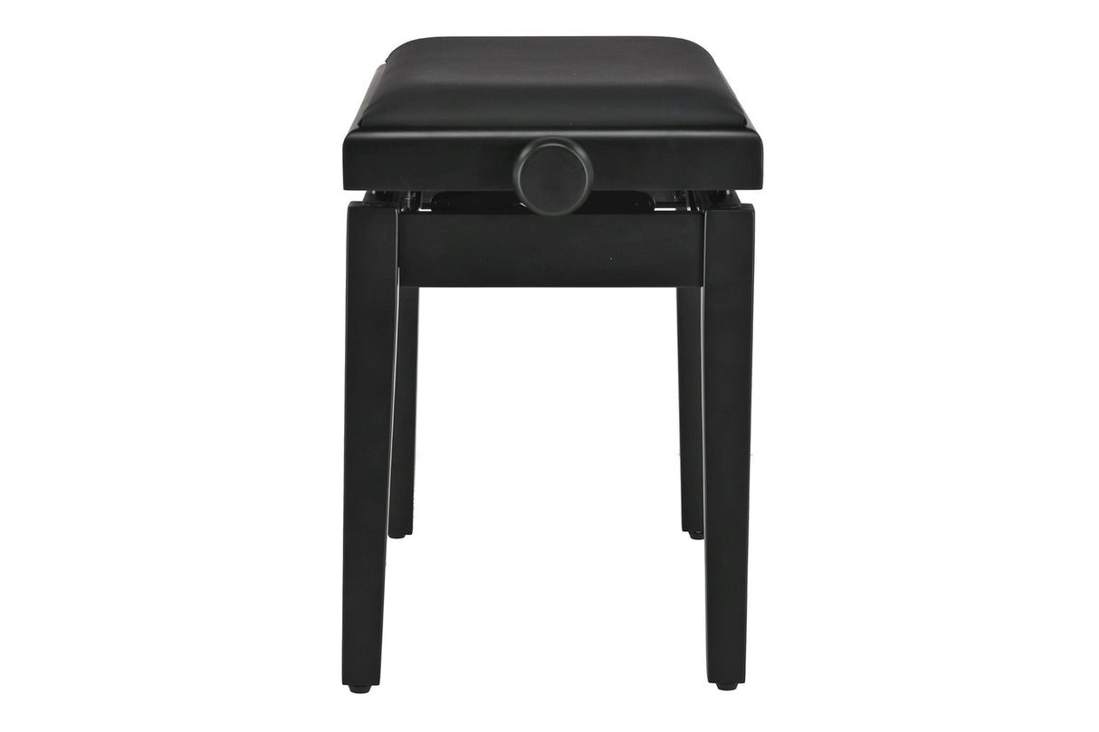 GEWA Piano bench Deluxe Autolift Vinyl - Black matt (Seat black)