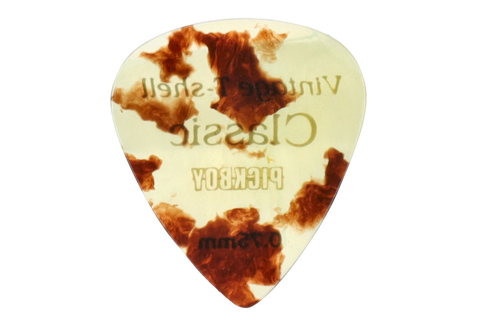 Pick Boy Vintage Classic T-Shell púas, cortas, 0,75 mm, 8 uds.