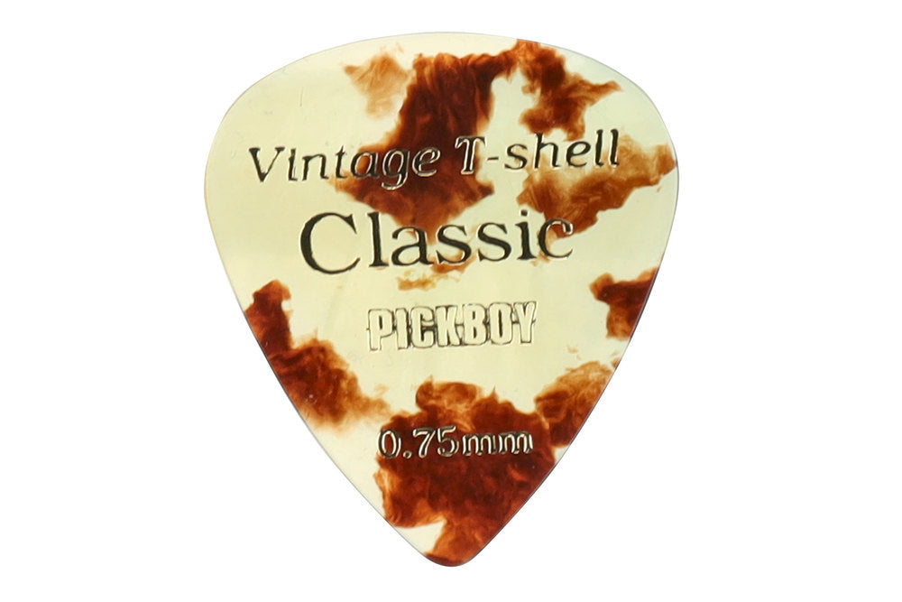 Pick Boy Vintage Classic T-Shell púas, cortas, 0,75 mm, 8 uds.
