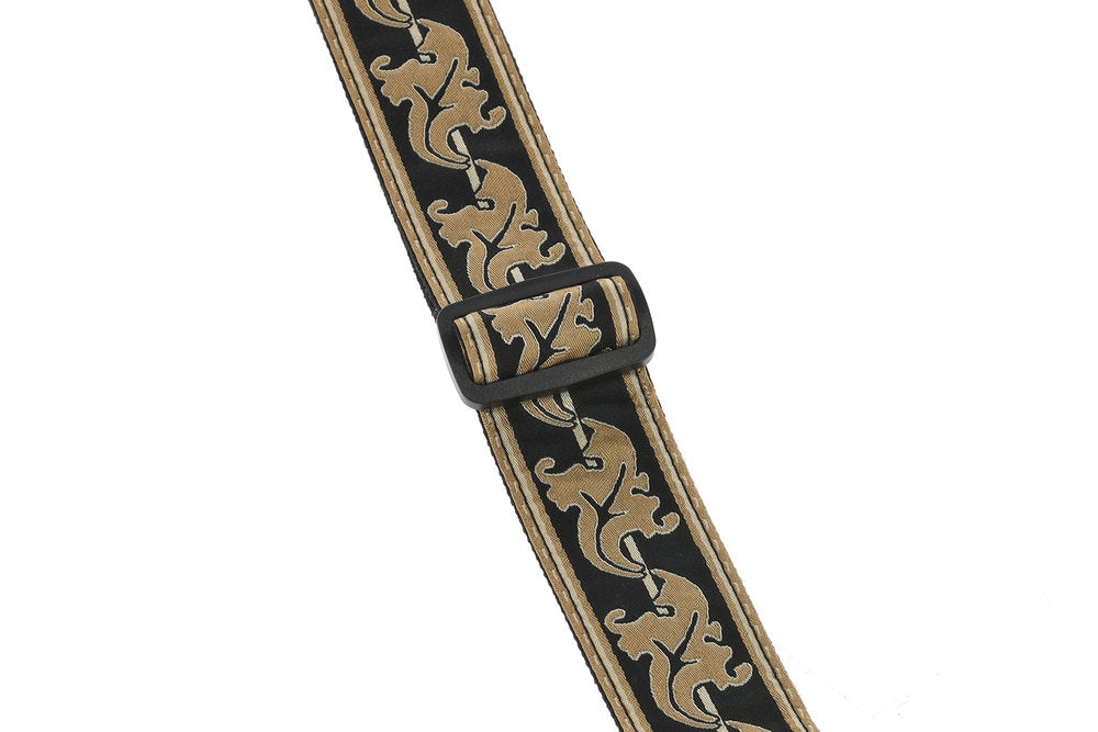 Ovation Signature correa de guitarra de nailon, Leaf, Retro Gold