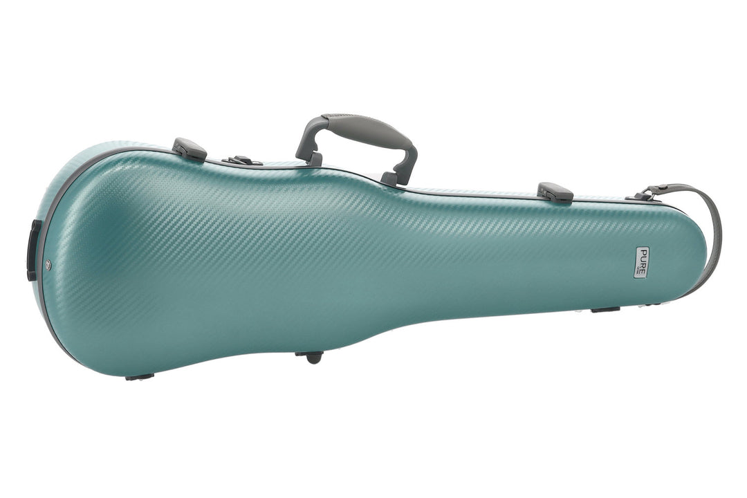 PURE GEWA estuches para Violines con forma de violín de policarbonato FUN - 4/4 - 1/2 (Green / Black)