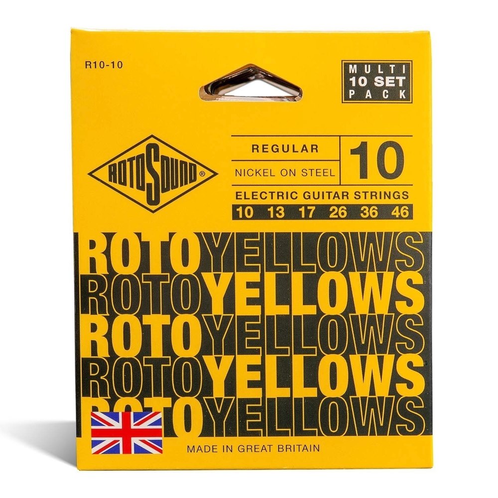 Rotosound Roto Yellows R10-10 strings para guitarras eléctricas 10-46, 10 set