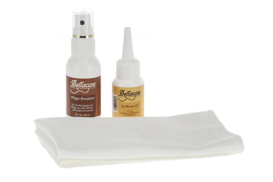 Bellacura Cleaner & Polish GEWA Exclusive set de cuidado - 3 piezas - para guitarras