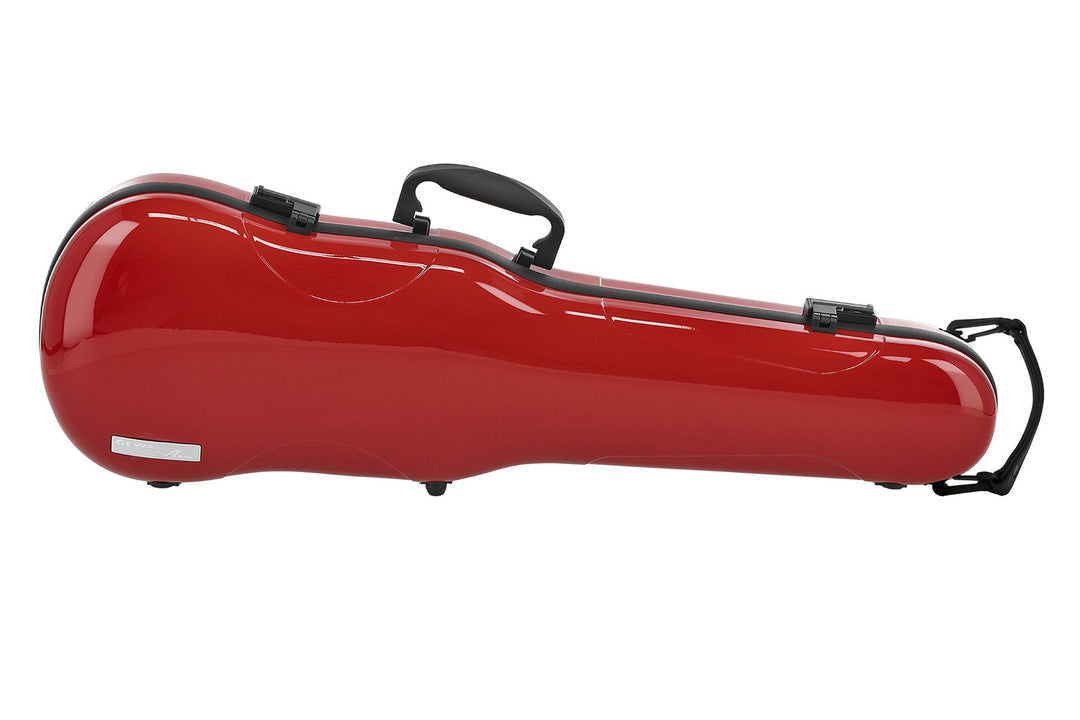 Estuches de Violines moldeados GEWA Form Air 1.7 - Rojo alto brillo (con asa lateral)