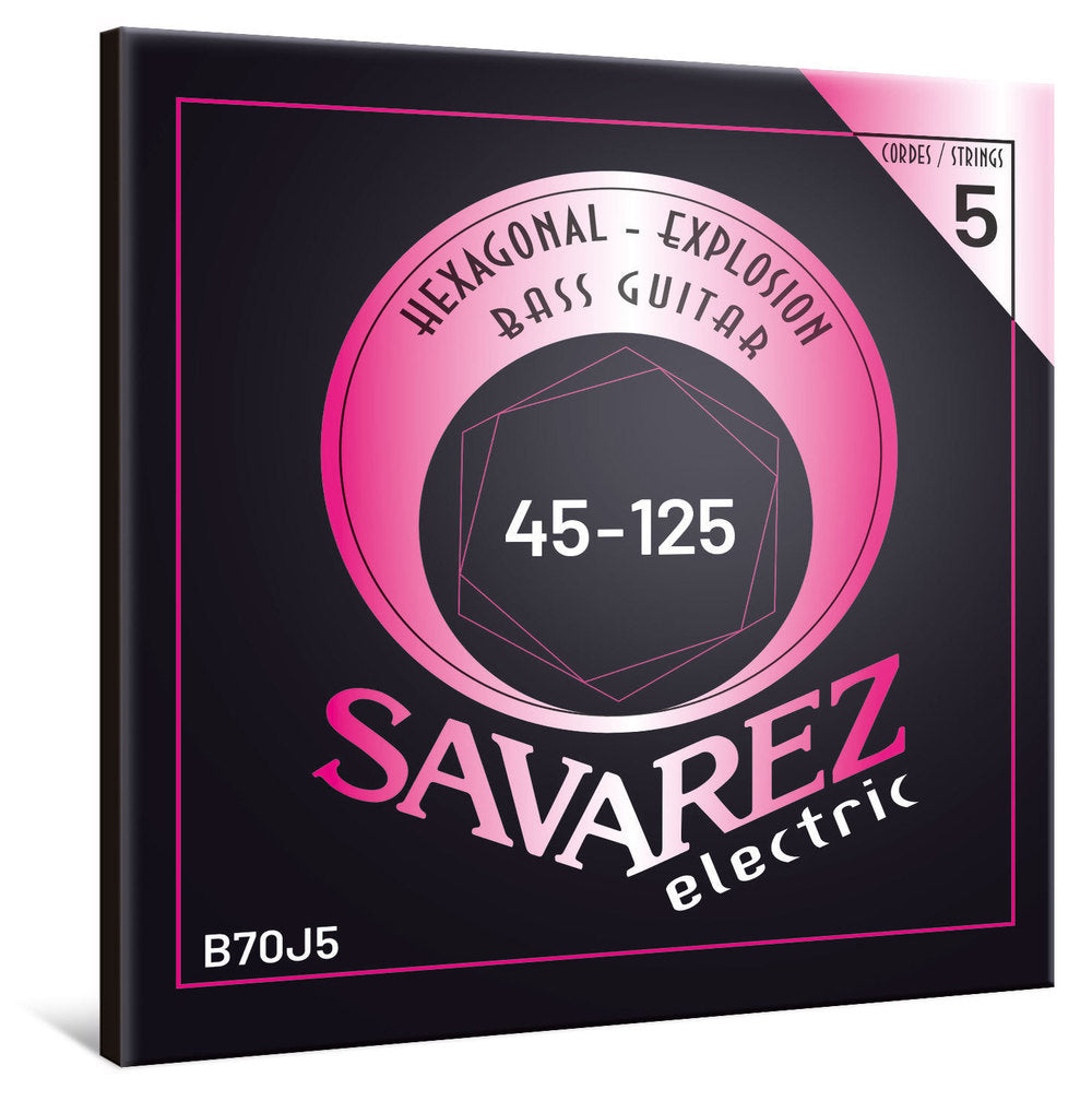 Savarez B70J5 Hexagonal Explosion cuerdas de bajo de 5 cuerdas, medium