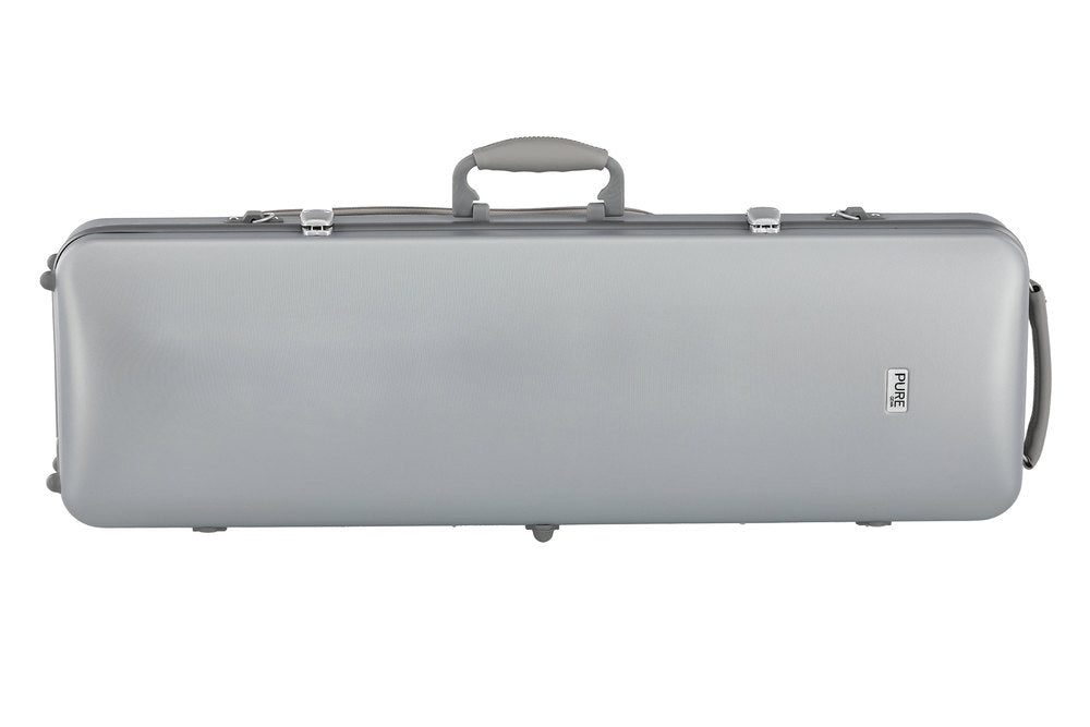 GEWA Polycarbonate violinkasse 1/2-4/4, sølv