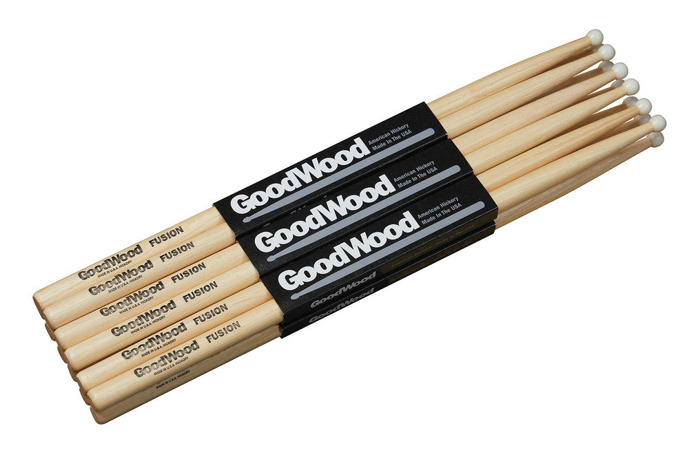 Vater Goodwood Fusion trommestikker, hickory 2. sortering, nylonspids