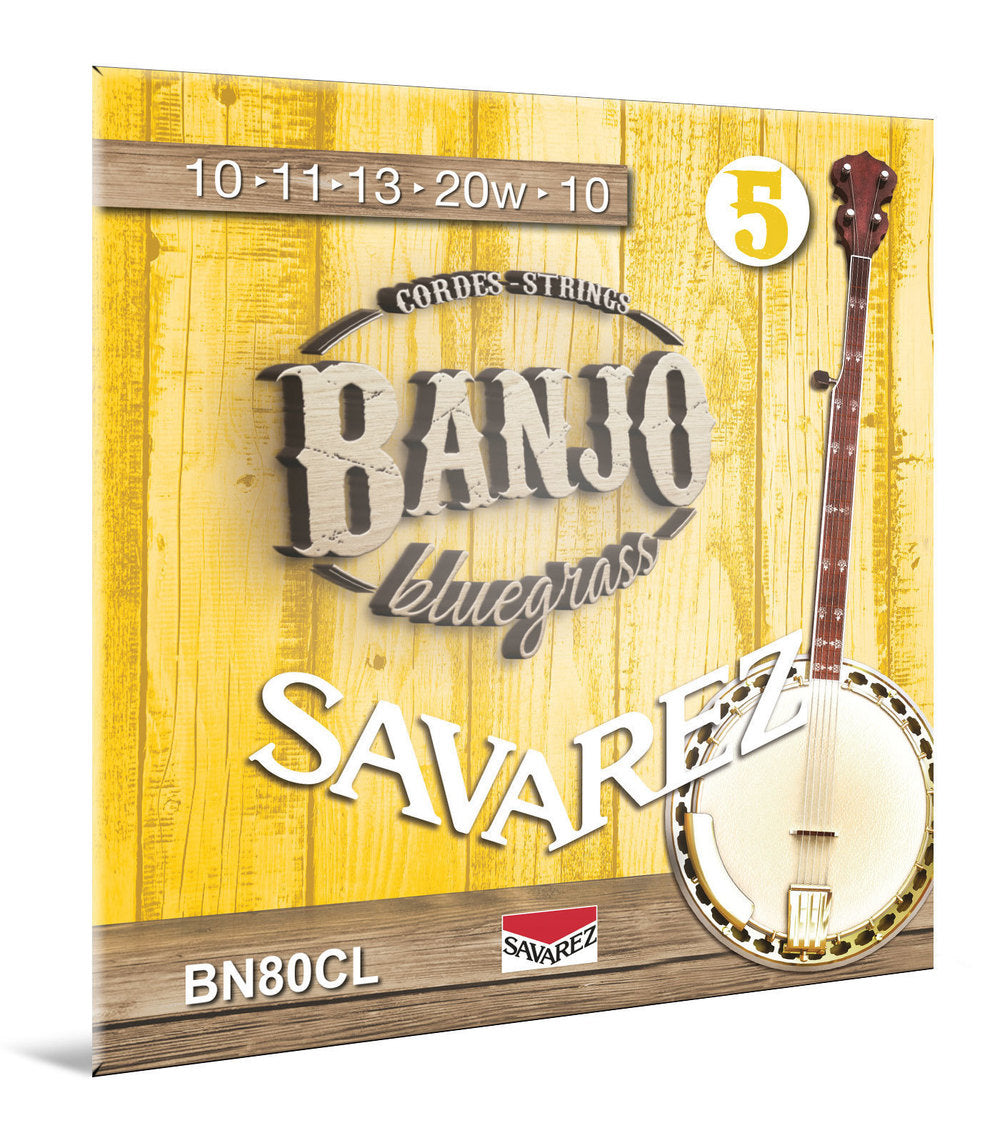 Savarez BN80CL Bluegrass strings para banjo de 5 cuerdas, custom light